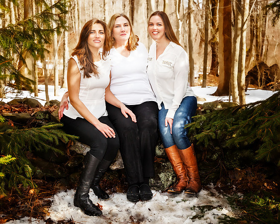 Mom and daughters