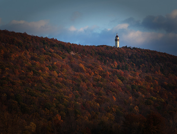 Heublein Tower In The Fall